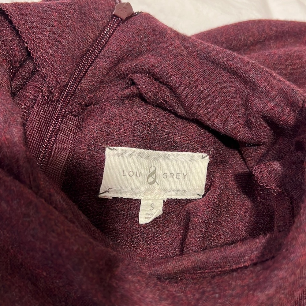 Lou & Grey midi maroon dress